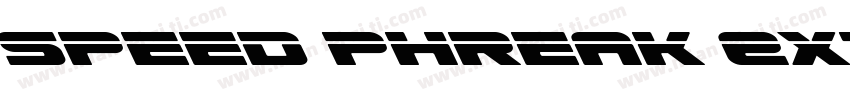Speed Phreak Extra-C字体转换